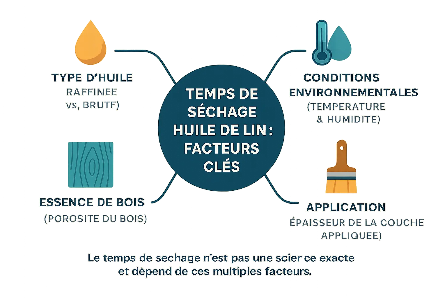 Facteurs clés du temps de séchage de l'huile de lin