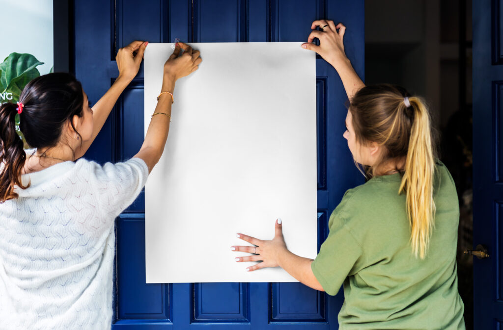 Poster, paper png mockup, transparent design