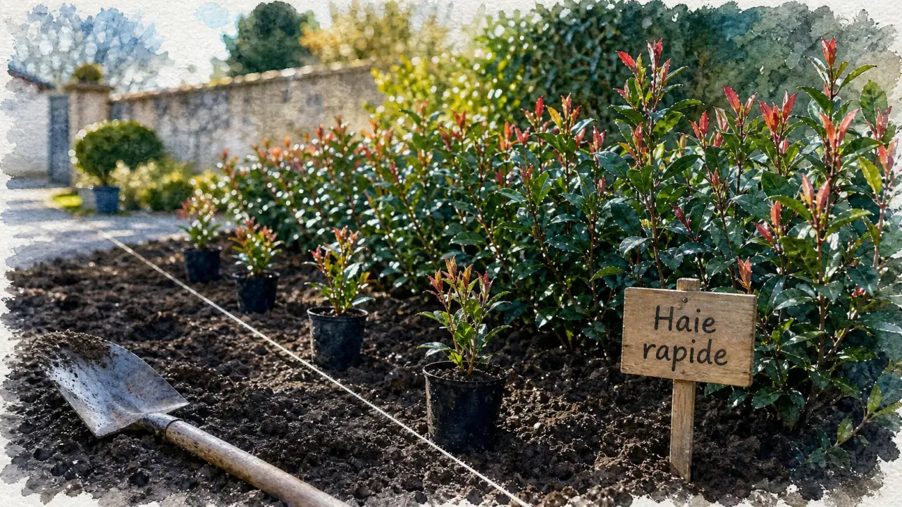 Haie à croissance rapide : 5 variétés pour un brise-vue immédiat et durable
