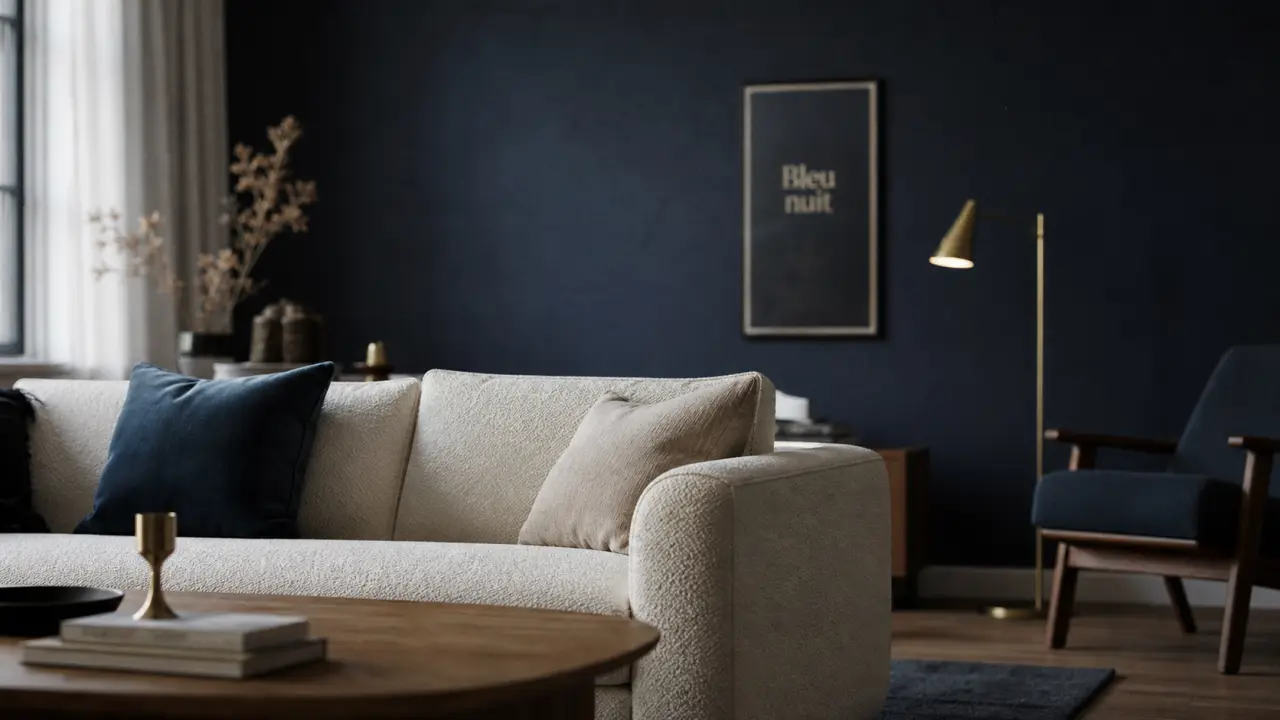 Peinture bleu foncé : comment choisir la nuance idéale pour sublimer vos murs