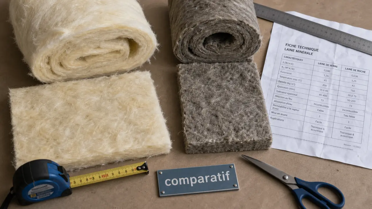 Laine de roche ou laine de verre : chaleur, bruit, feu, quel isolant choisir selon le chantier ?