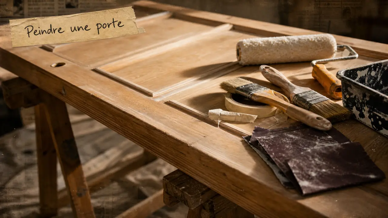 Peindre une porte en bois sans traces : 4 étapes, 4 peintures et 3 finitions