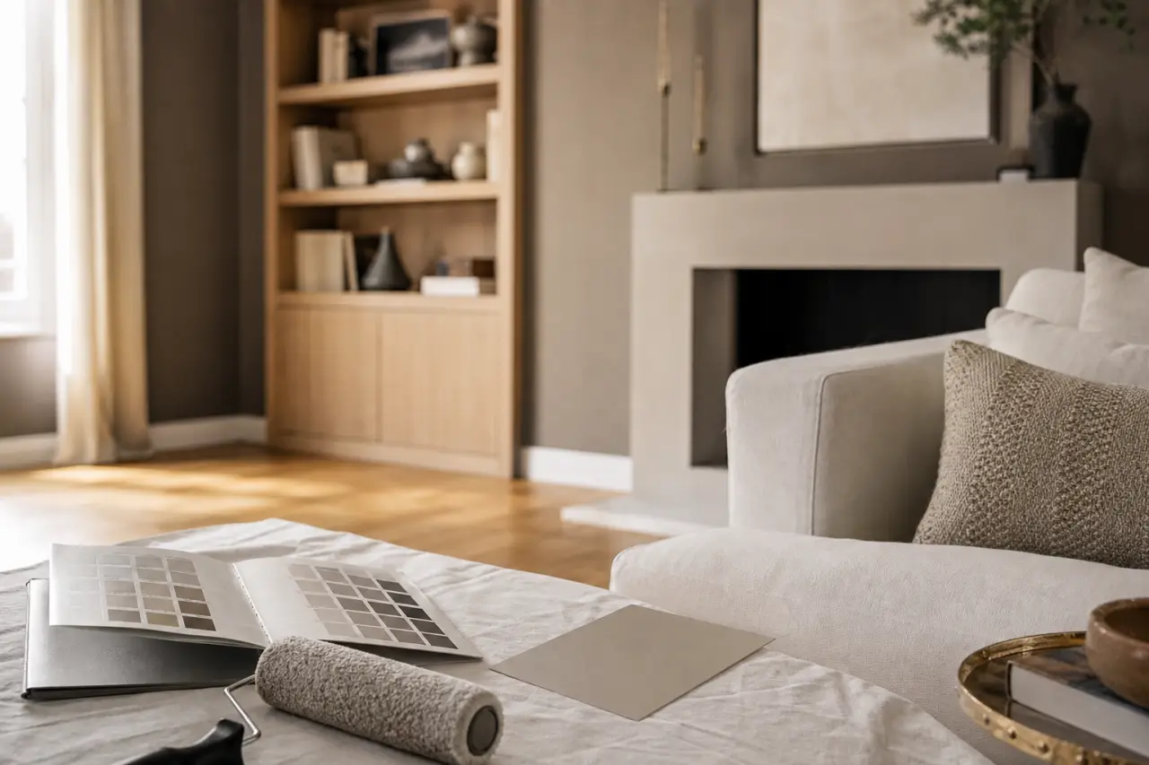 Peinture taupe : la bonne nuance pour murs, plafonds et pièces sombres