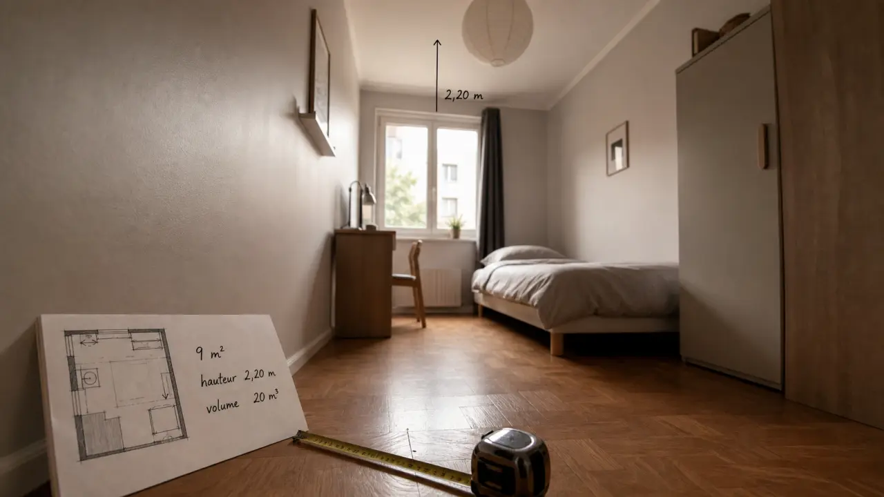9 m², 2,20 m, 20 m³ : la vraie taille minimum d’une chambre