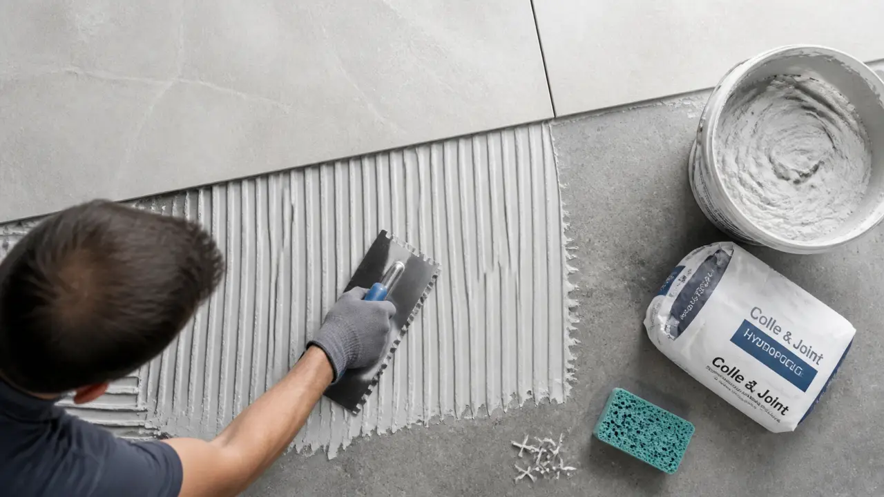Colle et joint pour carrelage : les bons choix selon le support, la pièce et le format