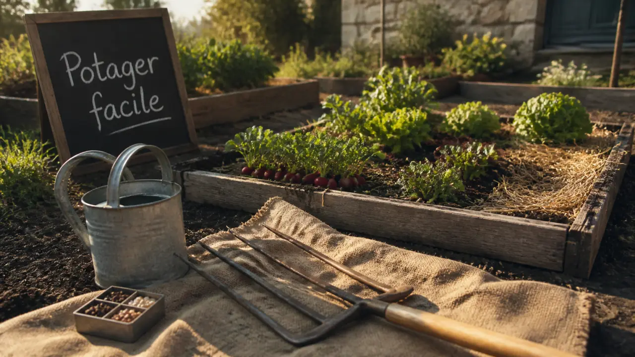 Premier potager : 4 à 6 m² pour réussir vos premières récoltes