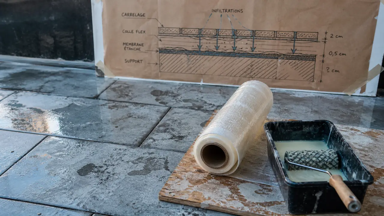 Étanchéité sur carrelage terrasse : résine sur carrelage humide ou reprise