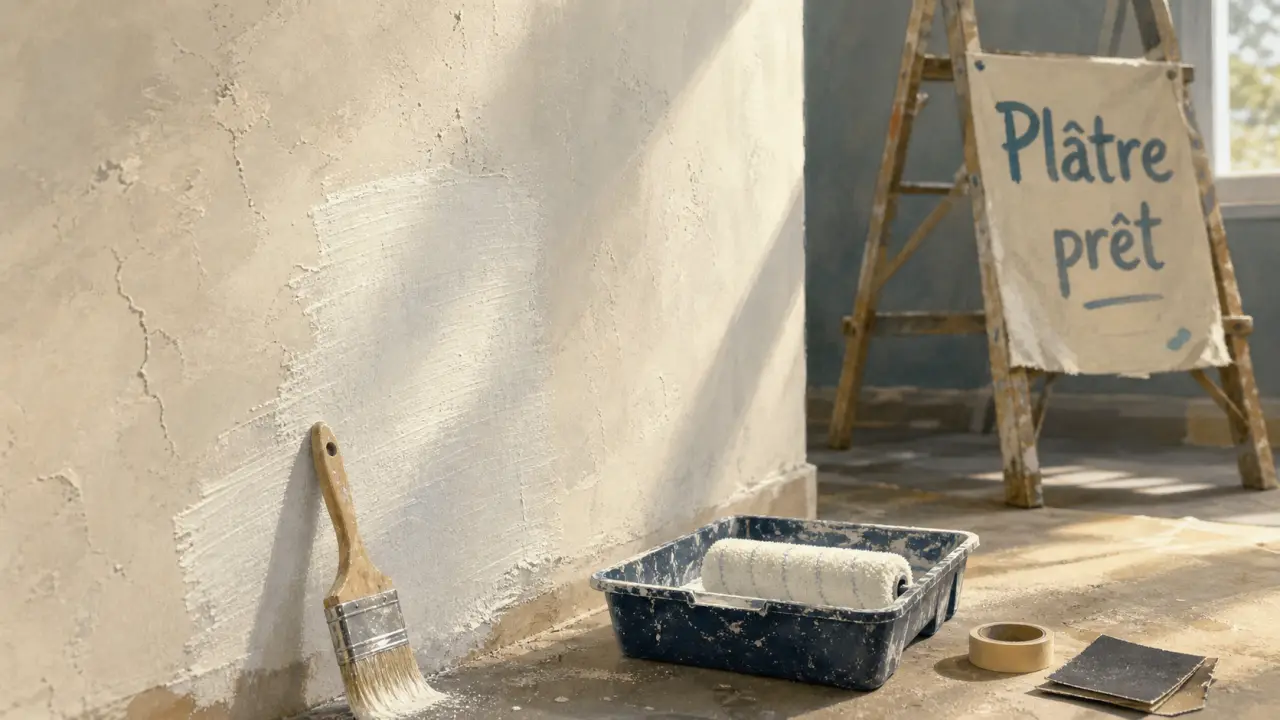 Peindre du plâtre sans cloques : 4 à 6 semaines de séchage et les erreurs à éviter