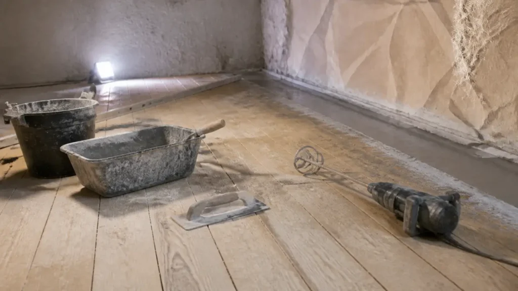 Ragréage sur plancher bois : seuil 7 mm à contrôler avant fissures